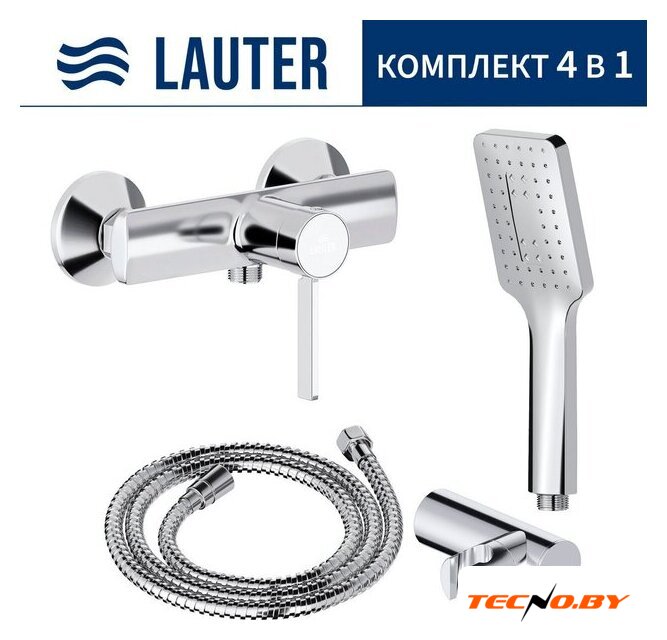 Смеситель Lauter Art 21CK9680C с лейкой Relexa Fleur 21S00126 - Изображение №1 — Интернет-Магазин TECNO.BY