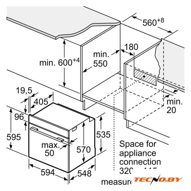 Электрический духовой шкаф Bosch Serie 6 HJG852YS0 - Изображение №4 — Интернет-Магазин TECNO.BY