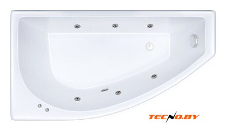 Ванна Triton Бэлла 140x77 Экстра Базовая Flat R (с гидромассажем) - Изображение №1 — Интернет-Магазин TECNO.BY