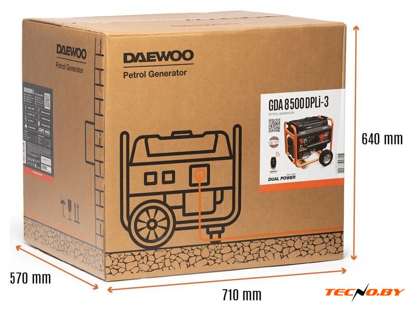 Бензиновый генератор Daewoo Power GDA 8500DPLi-3 - Изображение №7 — Интернет-Магазин TECNO.BY