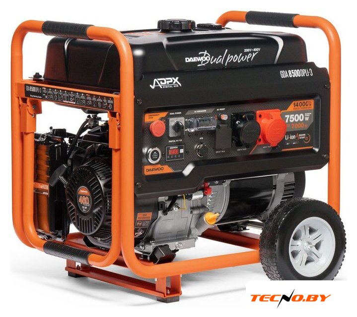 Бензиновый генератор Daewoo Power GDA 8500DPLi-3 - Изображение №1 — Интернет-Магазин TECNO.BY