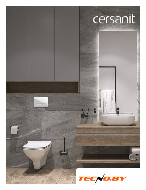 Унитаз подвесной Cersanit Carina New Clean On с инстал.Link Pro (с кнопкой Estetica 64109 белый) - Изображение №13 — Интернет-Магазин TECNO.BY