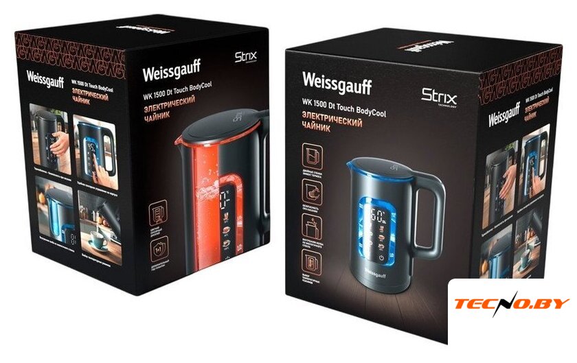 Электрический чайник Weissgauff WK 1500 Dt Touch BodyCool - Изображение №25 — Интернет-Магазин TECNO.BY