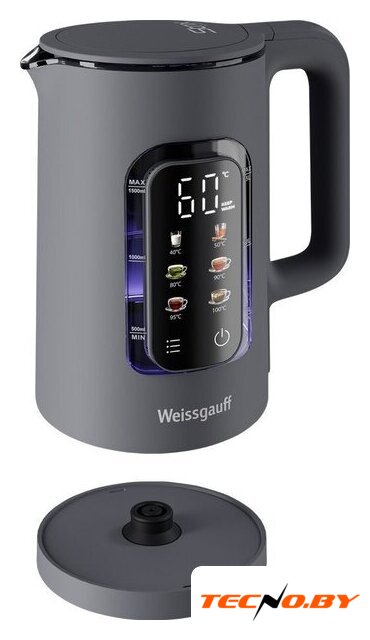 Электрический чайник Weissgauff WK 1500 Dt Touch BodyCool - Изображение №23 — Интернет-Магазин TECNO.BY