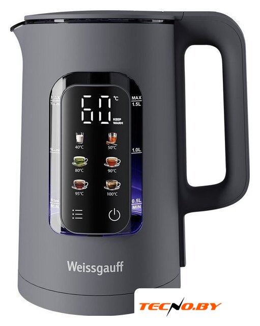 Электрический чайник Weissgauff WK 1500 Dt Touch BodyCool - Изображение №18 — Интернет-Магазин TECNO.BY