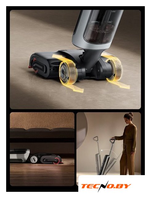 Вертикальный моющий пылесос Dreame H15 Pro Heat wet and dry Vacuum Cleaner (евровилка) - Изображение №18 — Интернет-Магазин TECNO.BY