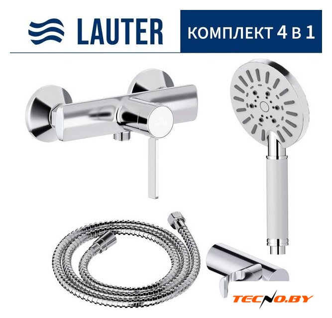 Смеситель Lauter Art 21CK9680C с лейкой Relexa Nevada 21S10146 - Изображение №1 — Интернет-Магазин TECNO.BY