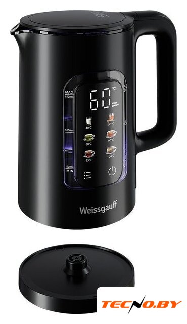 Электрический чайник Weissgauff WK 1500 Db Touch BodyCool - Изображение №23 — Интернет-Магазин TECNO.BY