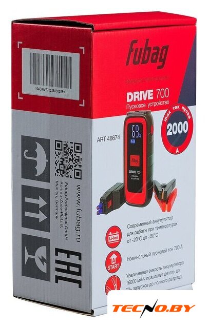 Портативное пусковое устройство Fubag Drive 700 46674 - Изображение №7 — Интернет-Магазин TECNO.BY