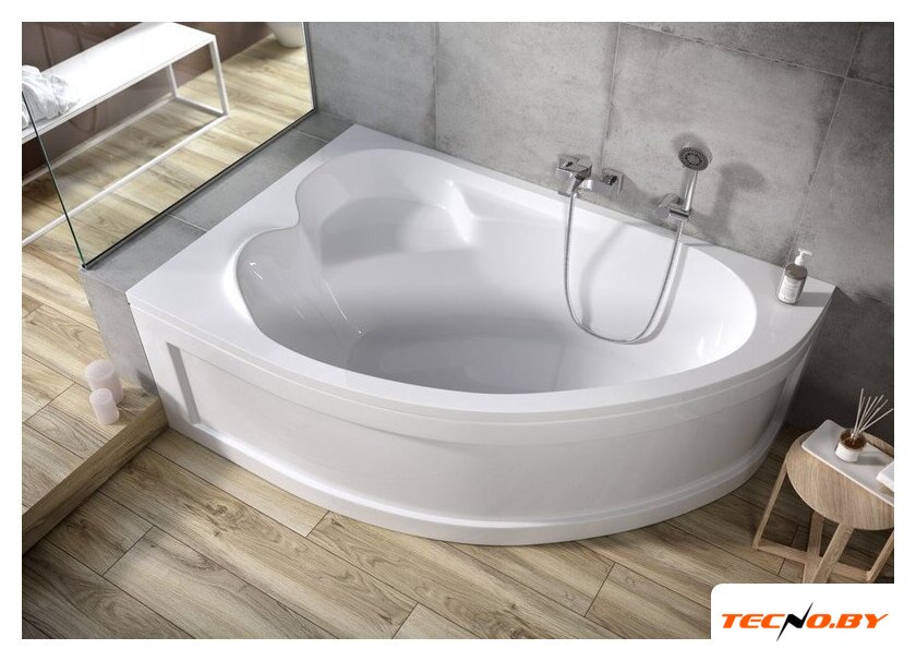 Ванна Cersanit Kaliope 153x100 R 63442 (с каркасом и сифоном Prime черный) - Изображение №7 — Интернет-Магазин TECNO.BY