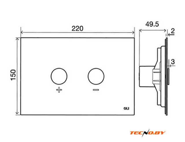 Инсталляция для унитаза OLI 885055+093399 - Изображение №2 — Интернет-Магазин TECNO.BY