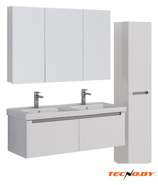  Lemark Тумба под умывальник Buno Mini 125 LM05BM125T (белый глянец) - Изображение №6 — Интернет-Магазин TECNO.BY