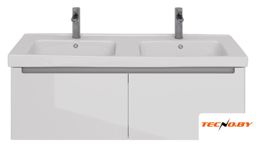  Lemark Тумба под умывальник Buno Mini 125 LM05BM125T (белый глянец) - Изображение №2 — Интернет-Магазин TECNO.BY