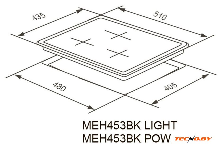 Варочная панель Meferi MEH453BK Light - Изображение №10 — Интернет-Магазин TECNO.BY
