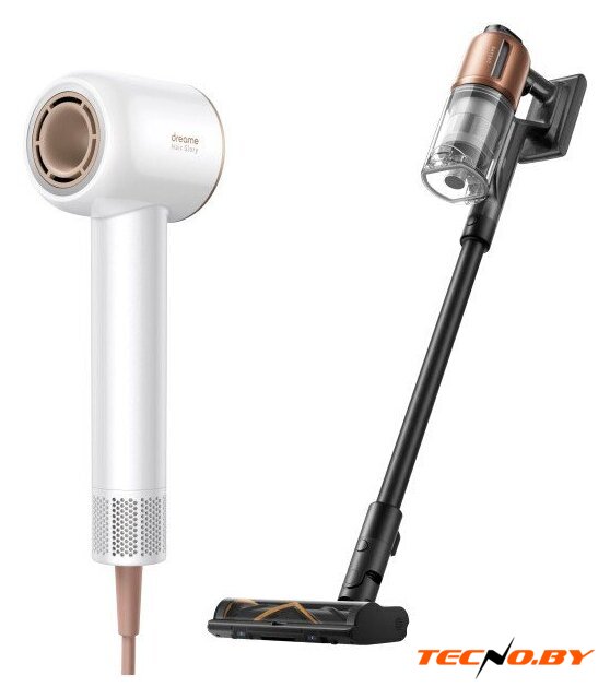Пылесос Dreame Cordless Vacuum Cleaner Z20 VZV16A + Фен Dreame hairdryer Glory White AHD6A-WH (евровилка) - Изображение №2 — Интернет-Магазин TECNO.BY
