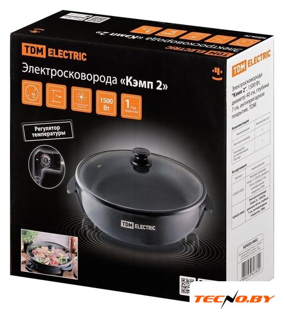 Электросковорода TDM Electric SQ4020-0002 - Изображение №9 — Интернет-Магазин TECNO.BY
