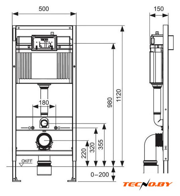 Унитаз подвесной Lauter Magdeburg 21103EC + TECE Kit 9400412 (черный матовый) - Изображение №18 — Интернет-Магазин TECNO.BY