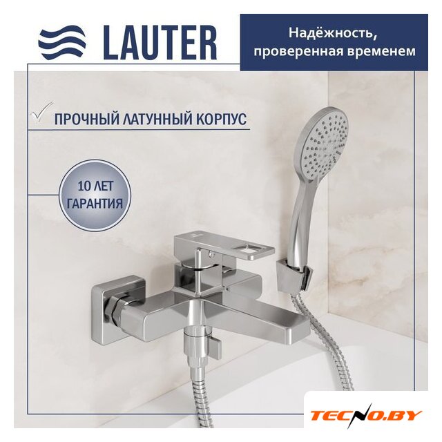 Смеситель Lauter Cascade 21CK6615C с лейкой Living Daisy 21S10167 - Изображение №1 — Интернет-Магазин TECNO.BY