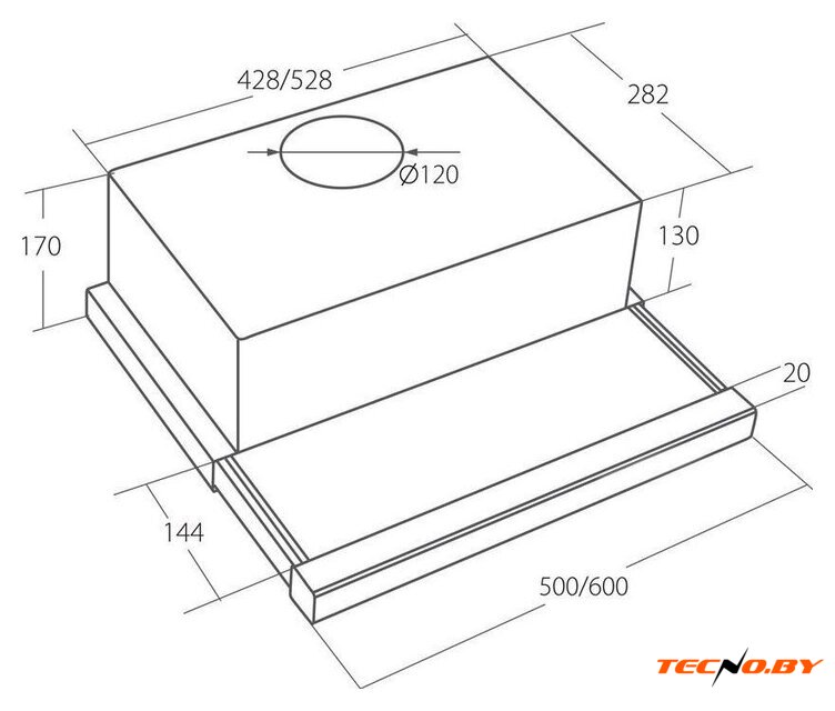 Кухонная вытяжка YOUQ Amai BT 1080 B 50 WH (белый) - Изображение №14 — Интернет-Магазин TECNO.BY