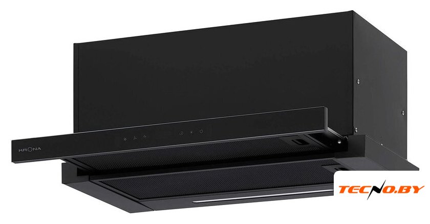 Кухонная вытяжка Krona Kamilla F MAX 600 black SGC AO КА-00009800 (черный) - Изображение №1 — Интернет-Магазин TECNO.BY