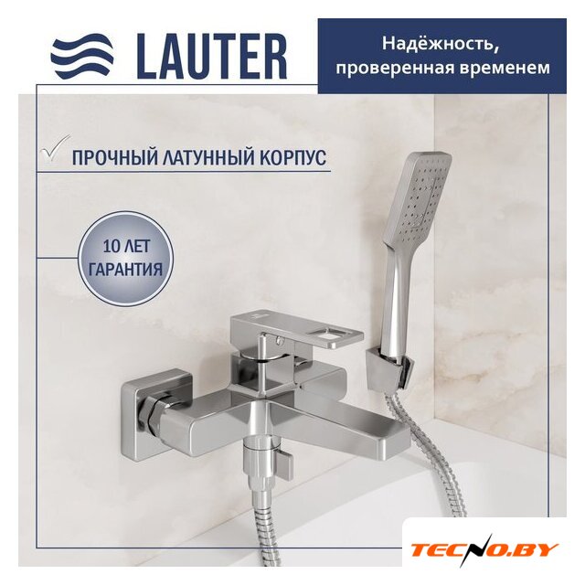 Смеситель Lauter Cascade 21CK6615C с лейкой Living Fleur 21S00126 - Изображение №1 — Интернет-Магазин TECNO.BY