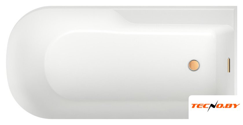 Ванна Wellsee Camellia 2.0 167x82 236202004 (отдельностоящая ванна (правая) белый глянец, экран, ножки, сифон-автомат золото) - Изображение №4 — Интернет-Магазин TECNO.BY