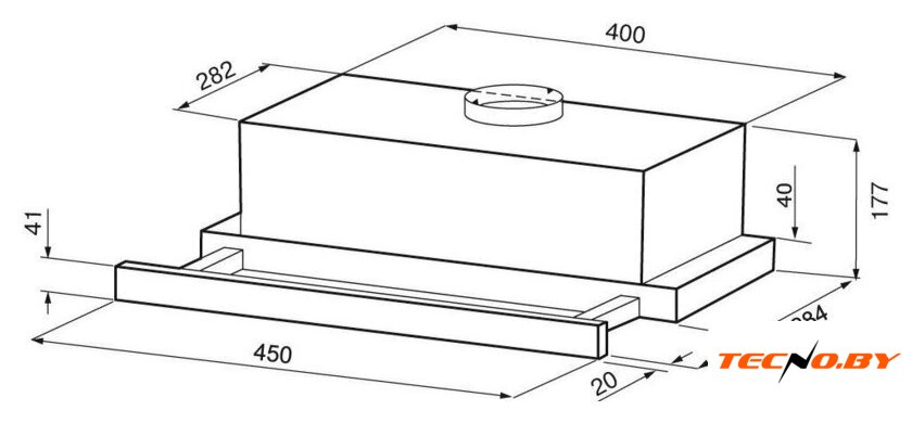 Кухонная вытяжка Krona Kamilla F 450 inox КА-00009803 (нержавеющая сталь) - Изображение №14 — Интернет-Магазин TECNO.BY