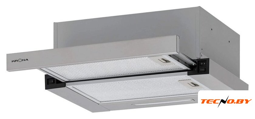 Кухонная вытяжка Krona Kamilla F 450 inox КА-00009803 (нержавеющая сталь) - Изображение №1 — Интернет-Магазин TECNO.BY