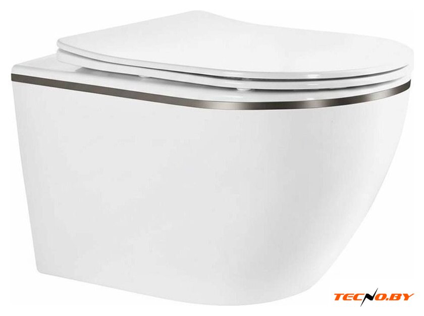 Унитаз подвесной Roxen Antares Tornado Long 530205-01GM-L - Изображение №1 — Интернет-Магазин TECNO.BY