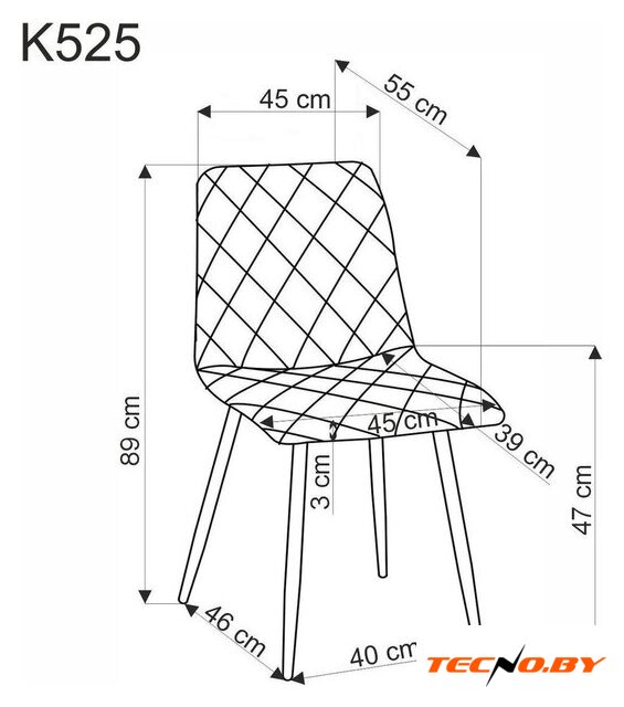 Стул Halmar K525 WD (бежевый/натуральный) - Изображение №2 — Интернет-Магазин TECNO.BY