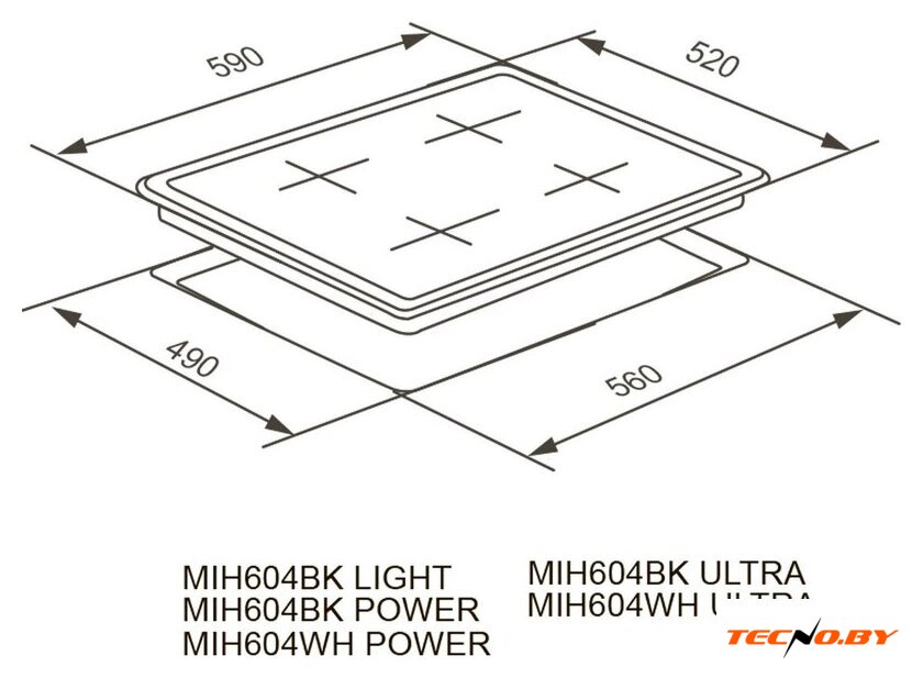 Варочная панель Meferi MIH604WH Ultra - Изображение №10 — Интернет-Магазин TECNO.BY