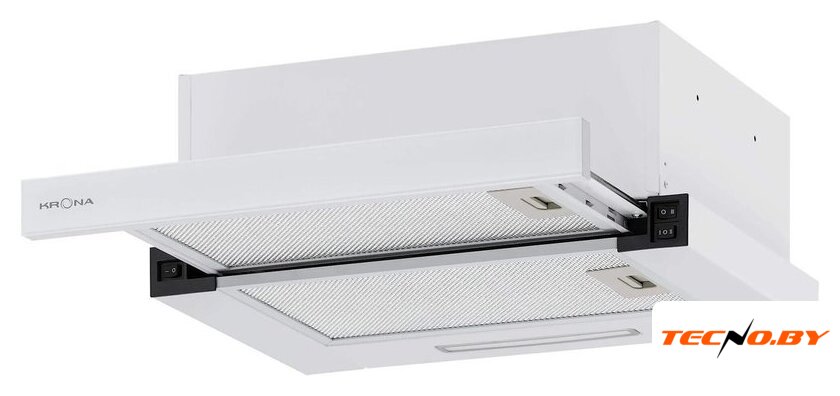 Кухонная вытяжка Krona Kamilla F 450 white КА-00009804 (белый) - Изображение №1 — Интернет-Магазин TECNO.BY