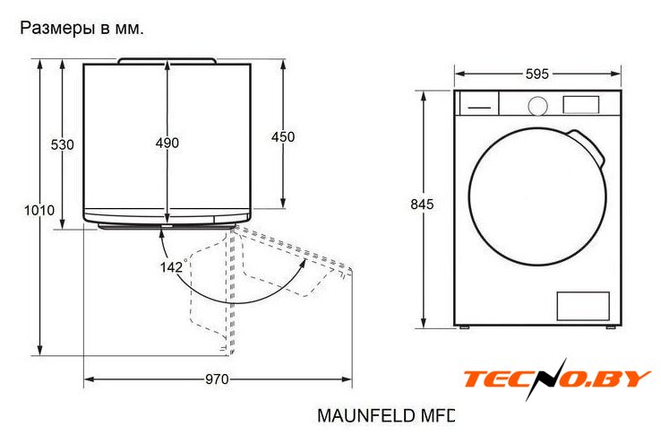 Сушильная машина MAUNFELD MFDM158WH300 HP Slim - Изображение №7 — Интернет-Магазин TECNO.BY
