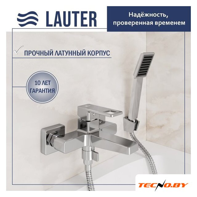 Смеситель Lauter Cascade 21CK6615C с лейкой Living Serene 21S00103 - Изображение №1 — Интернет-Магазин TECNO.BY
