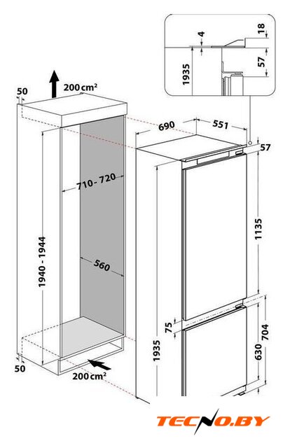 Холодильник Whirlpool WH SP70 T241 P - Изображение №13 — Интернет-Магазин TECNO.BY