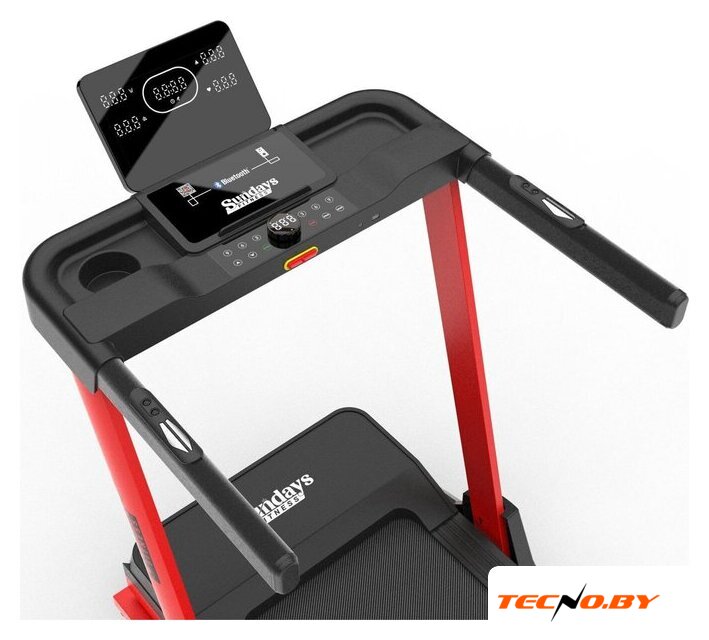 Электрическая беговая дорожка Sundays Fitness Middle Line T7F Plus (черный/красный) - Изображение №15 — Интернет-Магазин TECNO.BY