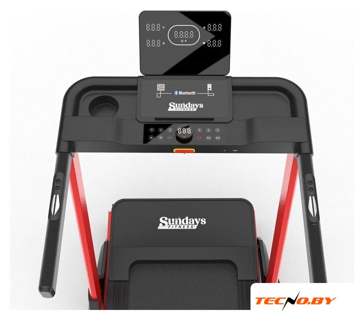 Электрическая беговая дорожка Sundays Fitness Middle Line T7F Plus (черный/красный) - Изображение №14 — Интернет-Магазин TECNO.BY