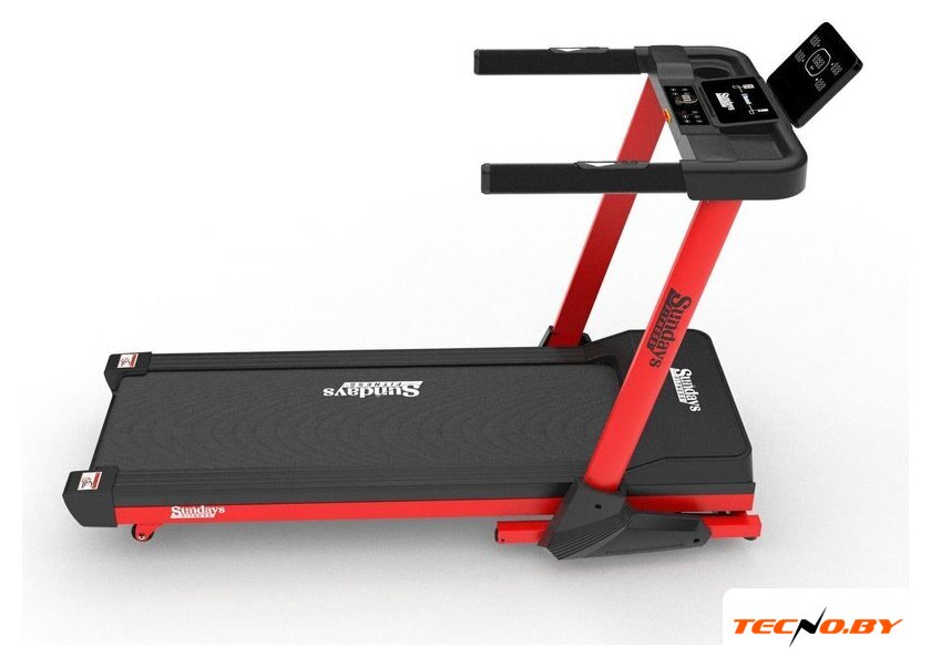 Электрическая беговая дорожка Sundays Fitness Middle Line T7F Plus (черный/красный) - Изображение №9 — Интернет-Магазин TECNO.BY
