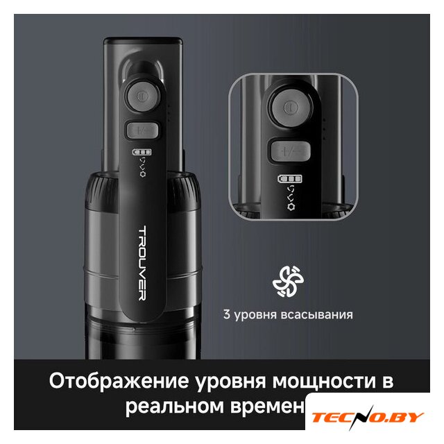 Пылесос Trouver Cordless Vacuum Cleaner S1 Lite VJ14A (евровилка) - Изображение №5 — Интернет-Магазин TECNO.BY