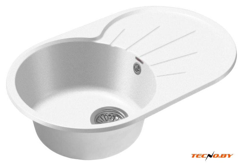 Кухонная мойка GranFest GF-R750L (иней) - Изображение №1 — Интернет-Магазин TECNO.BY