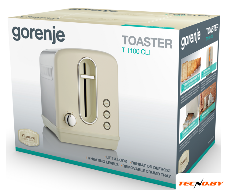 Тостер Gorenje T1100CLI - Изображение №5 — Интернет-Магазин TECNO.BY