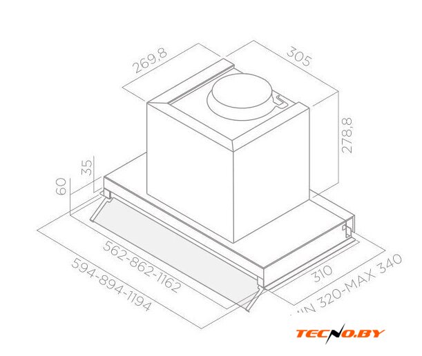 Кухонная вытяжка Elica Box In IX/A/120 - Изображение №6 — Интернет-Магазин TECNO.BY