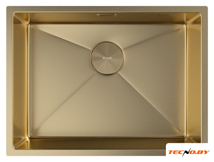 Кухонная мойка ZorG Zerox 59 U / IF PVD Gold - Изображение №3 — Интернет-Магазин TECNO.BY