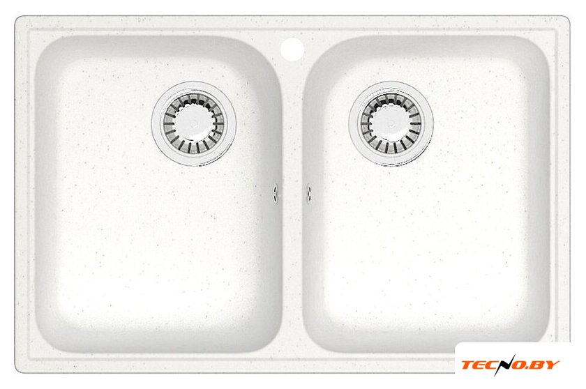 Кухонная мойка Berge BR-7322 (белый) - Изображение №1 — Интернет-Магазин TECNO.BY