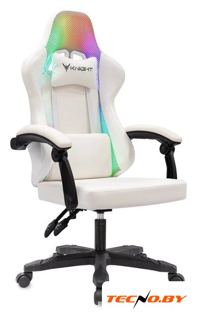 Игровое (геймерское) кресло Knight Wolf RGB (белый) - Изображение №1 — Интернет-Магазин TECNO.BY