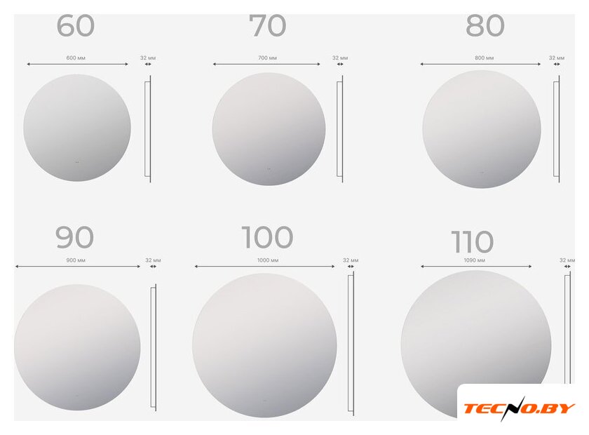  Vigo Зеркало Otti Classic 600 - Изображение №7 — Интернет-Магазин TECNO.BY