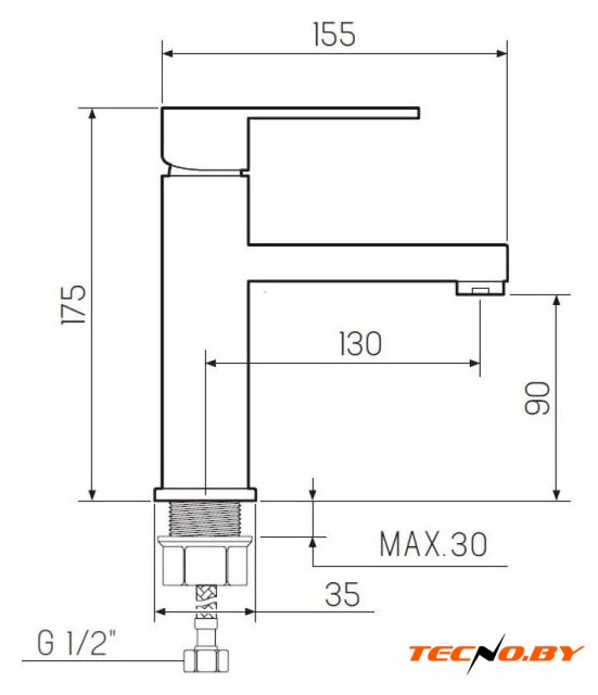 Смеситель РМС SL144-001F - Изображение №5 — Интернет-Магазин TECNO.BY