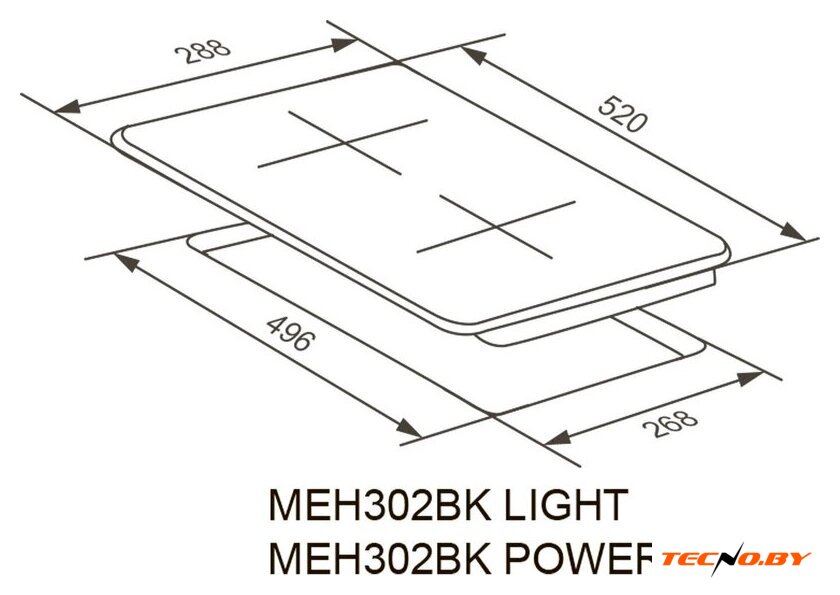 Варочная панель Meferi MEH302BK Light - Изображение №10 — Интернет-Магазин TECNO.BY