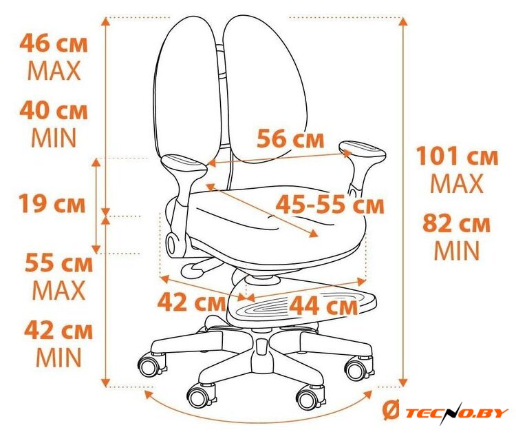 Компьютерное кресло TetChair Miracle (розовый) - Изображение №18 — Интернет-Магазин TECNO.BY