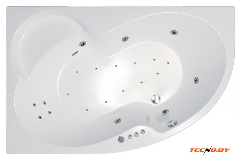Ванна Triton Мари 170x110 R Люкс Flat (с гидромассажем) - Изображение №1 — Интернет-Магазин TECNO.BY